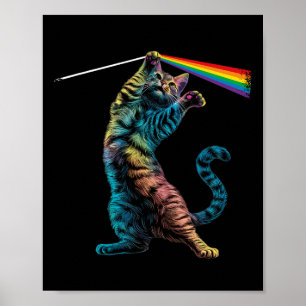 Póster Gato de rock de rock de gato