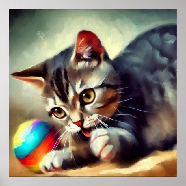 Póster Gato de Shorthair europeo (Frente)