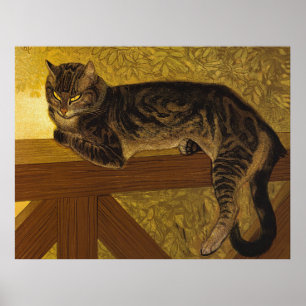 Póster Gato de Tabby de Steinlen