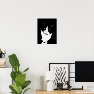 Póster Gato de Tuxedo