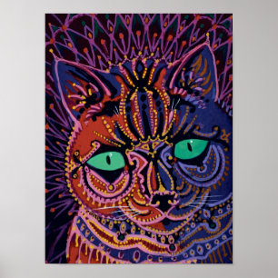 Póster Gato decorativo de Louis Wain