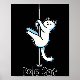 Póster Gato Divertido Bailando O Es Un Juego De Palabras