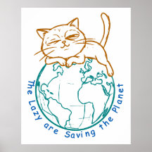 Gato Divertido Salvando el Planeta Ecologista Pere