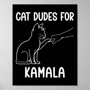 Póster Gato Dudes Para La Mujer De Gato Infantil De Kamal