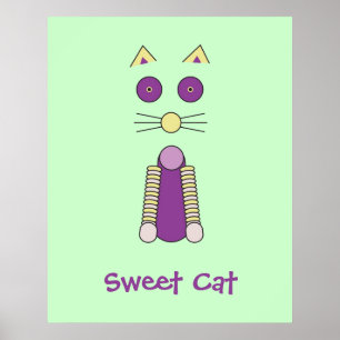 Póster Gato dulce
