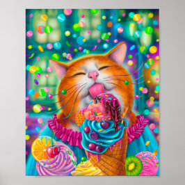 Póster Gato dulce