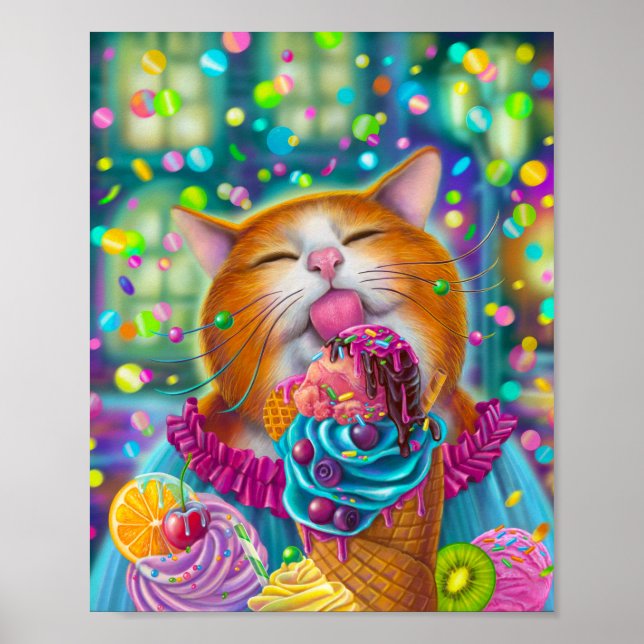 Póster Gato dulce (Frente)
