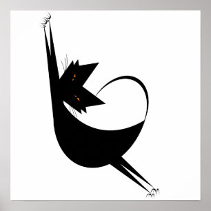 Póster Gato elástico