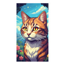 Gato elegante con ojos dorados brillantes