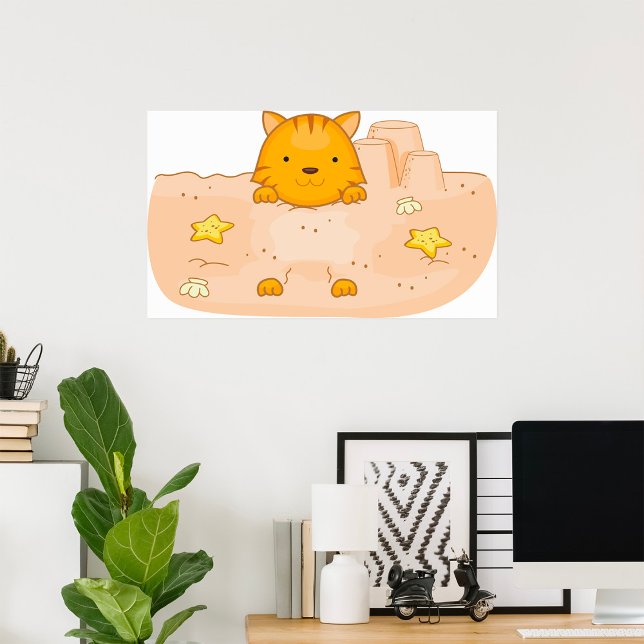 Póster Gato En La Arena (Subido por el creador)