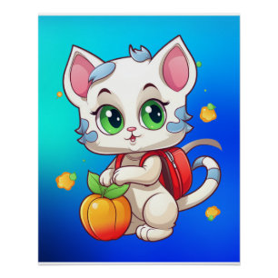 Póster Gato En La Escuela-85241