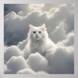 Póster Gato en las nubes