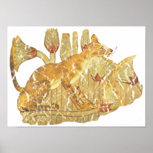 Póster gato en pantano