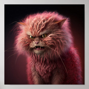 Póster Gato enojado