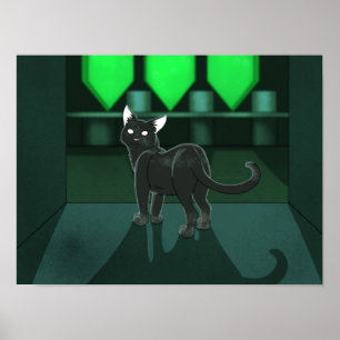 Póster Gato estrellado
