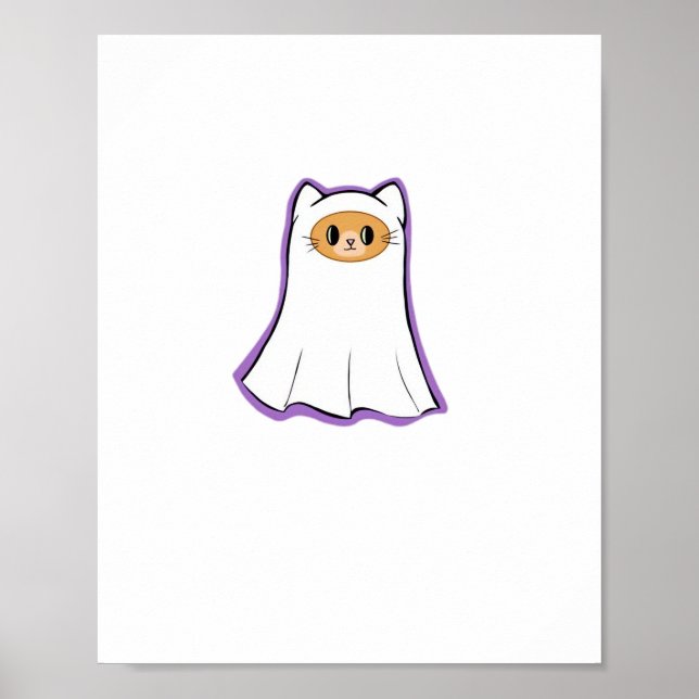 Póster gato fantasma Classic T-Shirt_3 (Frente)
