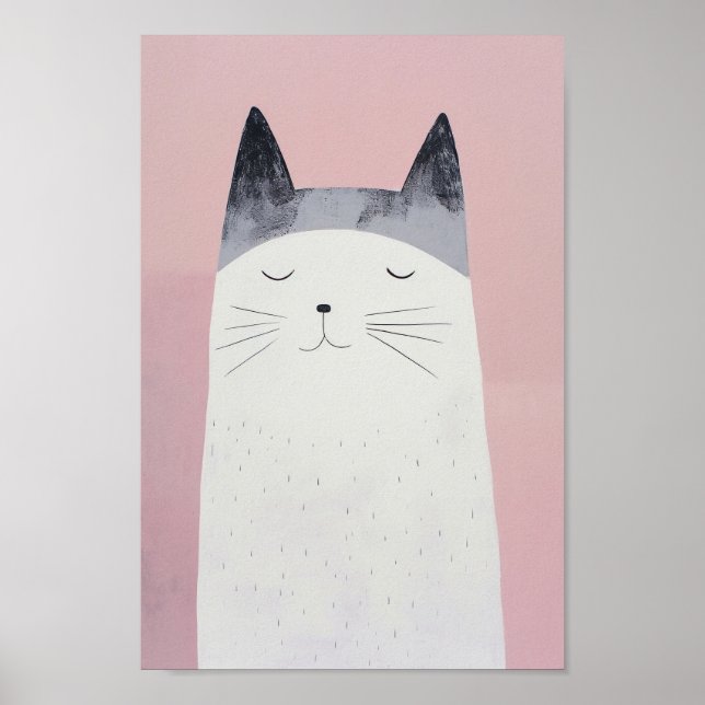 Póster Gato feliz (Frente)