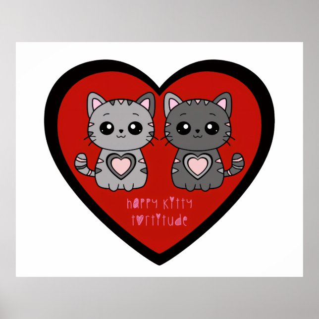 PÓSTER GATO FELIZ 1 (Frente)
