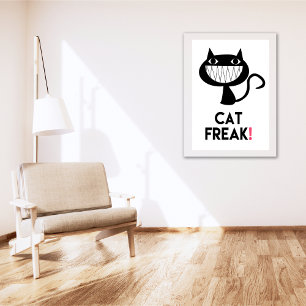 Póster ¡Gato Freak! Poster divertido
