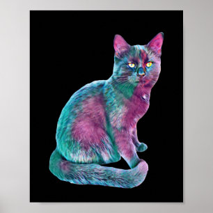 Póster Gato Gato Gatito Cute Fur Nose Graciosos Animales