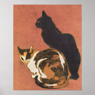 Póster gato, gatos, lindos, vintage, gatitos, gatitos, an