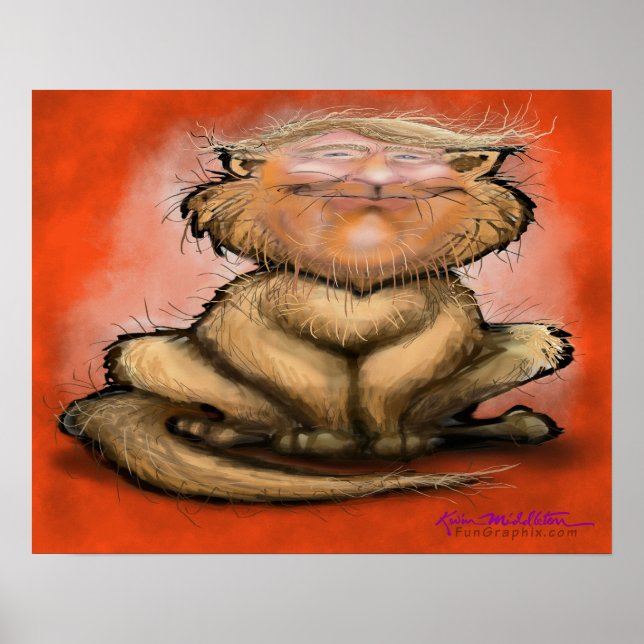 Póster Gato Gordo Trump (Frente)