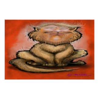 Póster Gato Gordo Trump