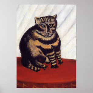 Póster Gato gruñón del vintage