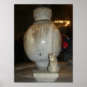 Póster Gato guardián de servicio - Hagia Sophia