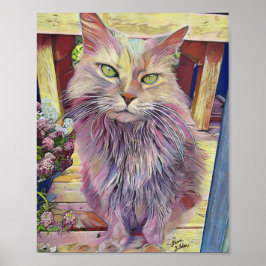 Póster Gato holandés de la granja Halas