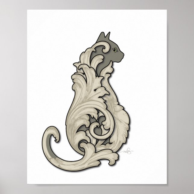Póster Gato Illustrio (Frente)