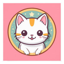 Gato japonés lindo Kawaii Kitten