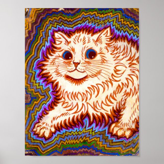 Póster Gato Kaleidoscope (Frente)