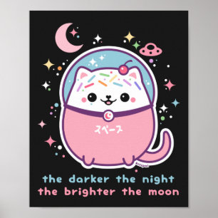 Póster Gato Kitty inspirador