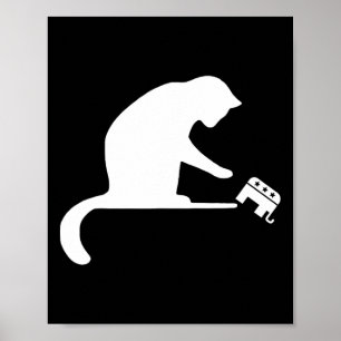 Póster Gato Lady Revuelta Empuja la libertad de gota Kama