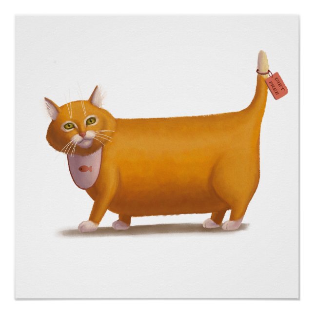 Póster Gato libre de dieta (Anverso)