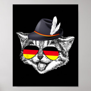 Póster Gato lindo Festival del Orgullo de la Bandera Alem