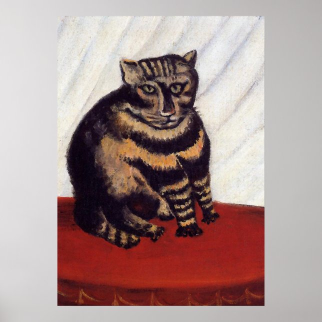 Póster Gato malhumorado vintage (Frente)