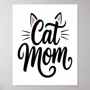 Póster Gato Mamá Whiskers y Oídos