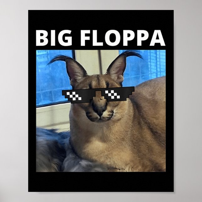 Póster Gato Meme Big Floppa  (Frente)