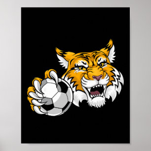 Póster Gato montés Bobcat Lince Puma Fútbol Ll Personaje