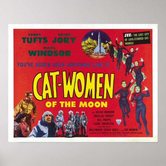 Póster Gato - Mujeres de la Poster de la Luna (Frente)