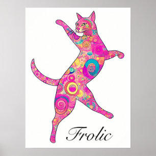 Póster Gato multicolor de rancho