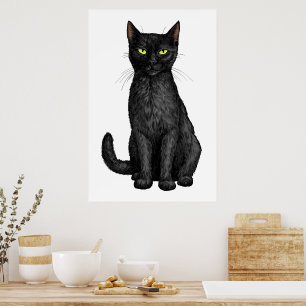 Póster Gato negro