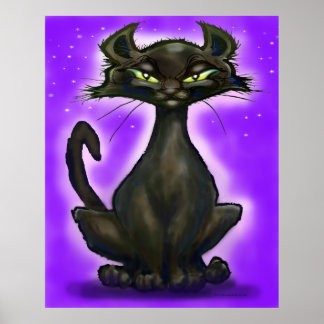 Póster Gato negro