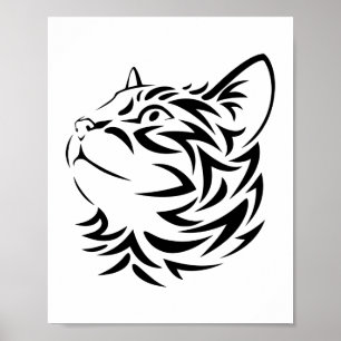 Póster gato negro