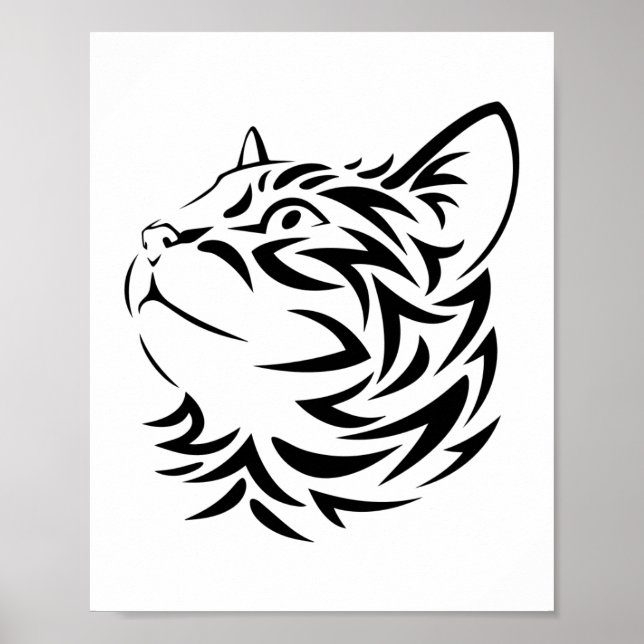 Póster gato negro (Frente)