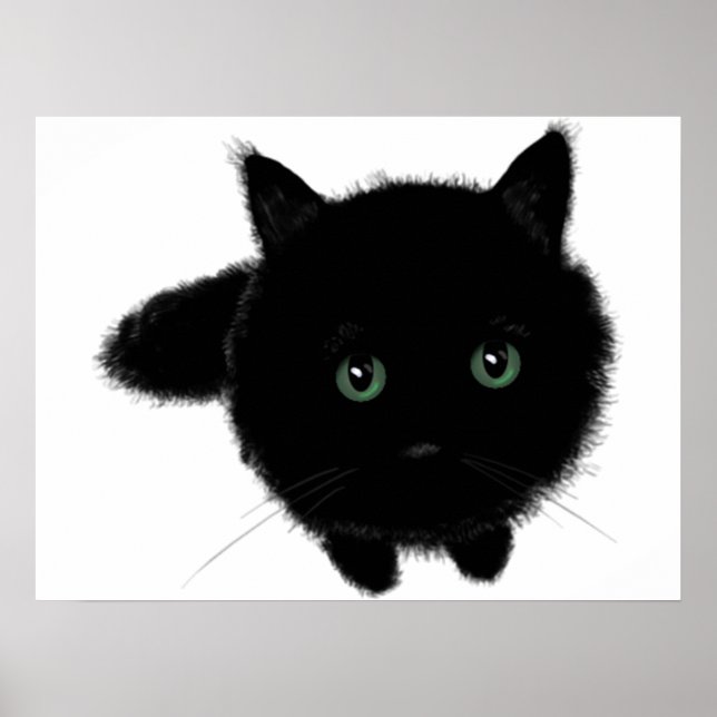 Póster Gato negro (Frente)