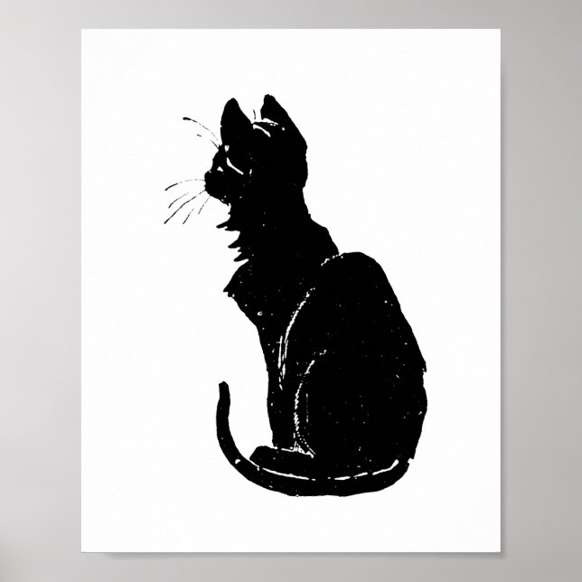 Póster Gato negro, Alexandre Steinlen (Frente)