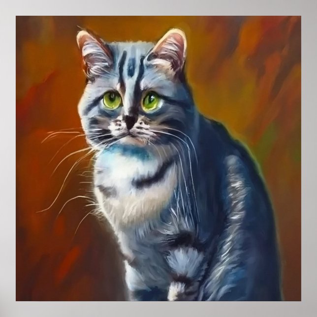 Póster Gato negro australiano (Frente)